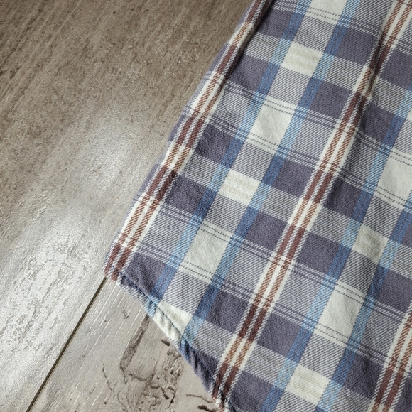 Weatherproof Blue Gray and White Casual Button Down Shirt Men's Size Medium EUC - Picture 13 of 16